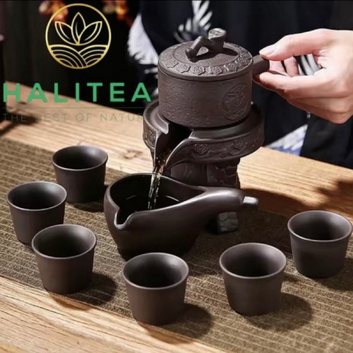 Bộ Ấm Chén Đất Cối Xay Kiểu Nhật Sang Trọng