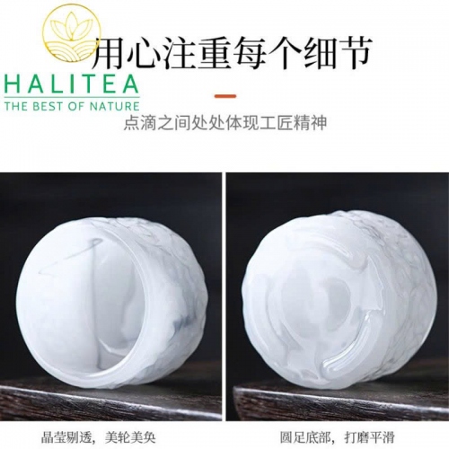 Bộ Ấm Chén Ngọc Hộp Quà Tặng Vali Xanh 10 Món Cao Cấp