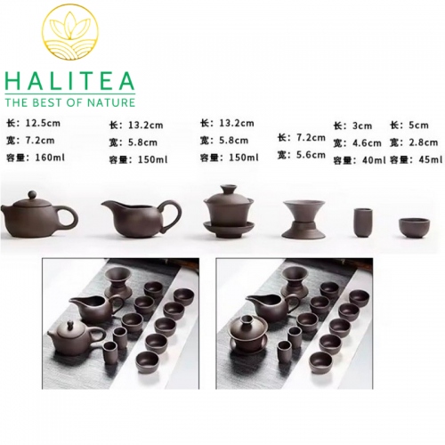 Bộ Ấm Chén Tử Sa Tây Thi 13 Món 210ml
