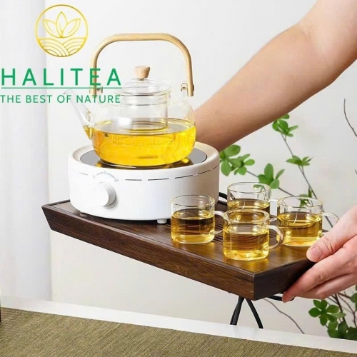 Bộ Ấm Đun Trà Thủy Tinh Kèm Bếp Điện – Hộp Quà Tặng Cao Cấp