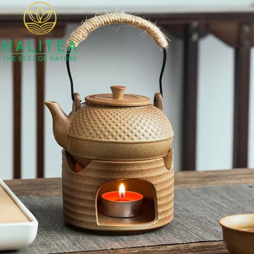 Bộ Ấm Trà Đất Nung Đế Nến 320ml