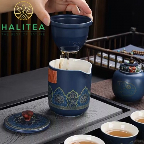 Bộ Ấm Trà Du Lịch Sứ Cao Cấp
