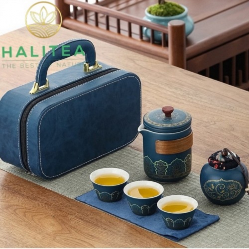 Bộ Ấm Trà Du Lịch Sứ Cao Cấp