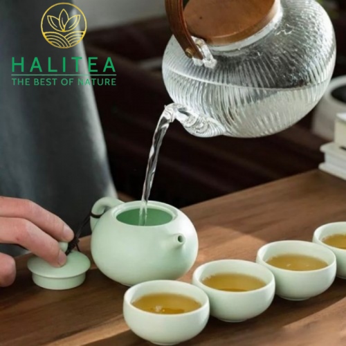 Bộ Ấm Trà Du Lịch Tây Thi Gốm Sứ 2/4 Chén – Túi Xách Tay Tiện Dụng