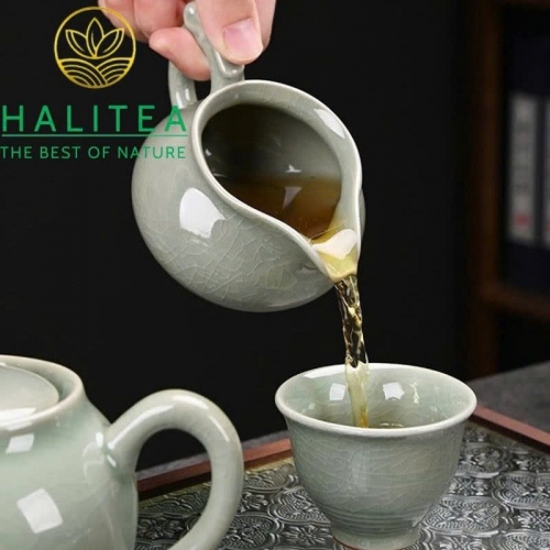 Bộ Ấm Trà Sứ Ca Diêu Truyền Thế 10 món - Hộp Quà Tặng Cao Cấp