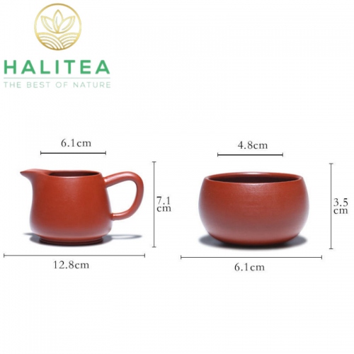 Bộ Ấm Trà Tử Sa Tây Thi Đại Hồng Bào Hộp Quà Tặng Cao Cấp 250ml