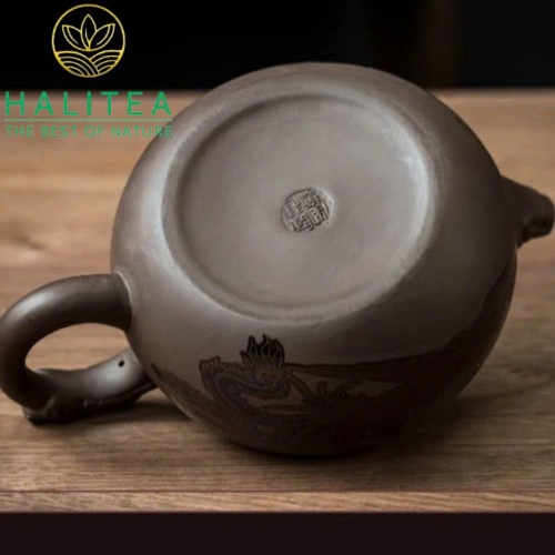Bộ Ấm Tử Sa Tây Thi Long Phụng Đổi Màu 480ml - Hộp Quà Tặng