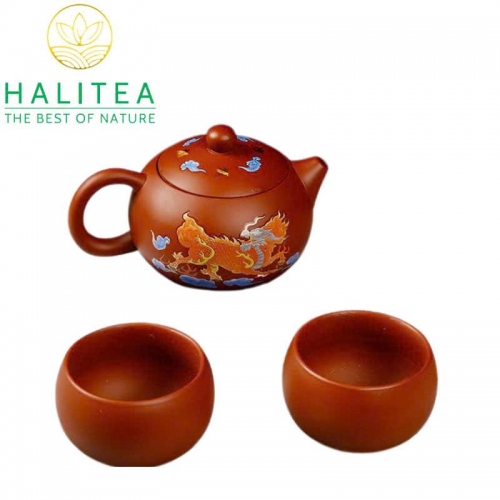 Bộ Ấm Tử Sa Tây Thi - Tỉnh Lan Kỳ Lân Đổi Màu 260ml