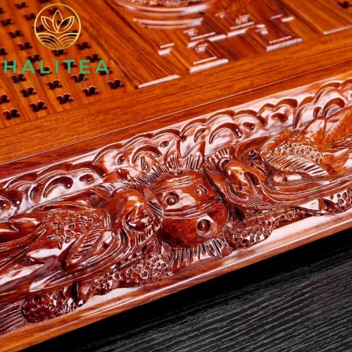 Bộ Bàn Trà Điện Tự Động Lưỡng Long Tranh Châu Cao Cấp