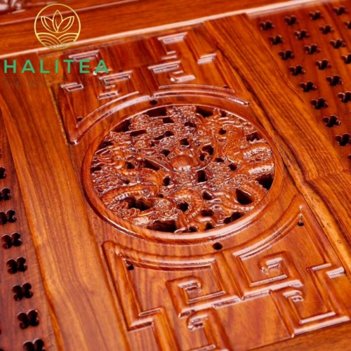 Bộ Bàn Trà Điện Tự Động Lưỡng Long Tranh Châu Cao Cấp