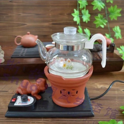Bộ Bếp Điện Gốm Sứ Ấm Thủy Tinh 700ml