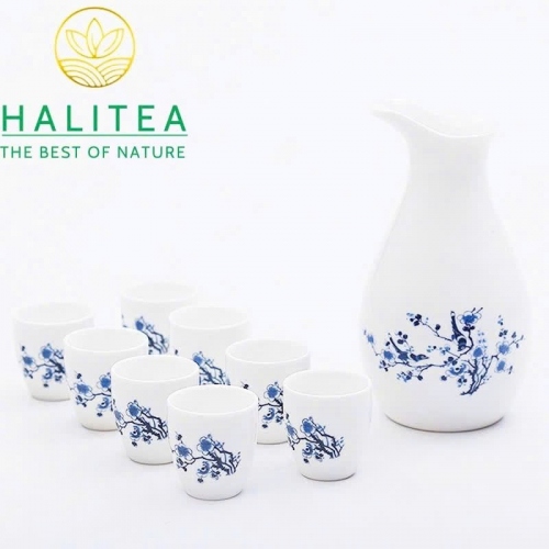 Bộ Bình Ly Rượu Sứ Cao Cấp