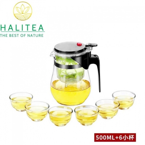 Bộ Bình Pha Trà Thủy Tinh Thông Minh