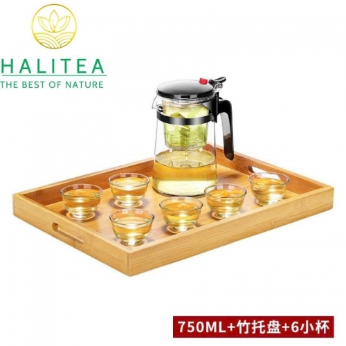 Bộ Bình Pha Trà Thủy Tinh Thông Minh
