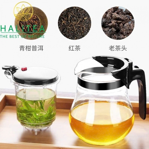 Bộ Bình Pha Trà Thủy Tinh Thông Minh