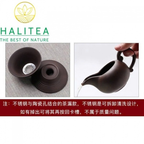 Bộ Chén Tống Lọc Đất Tử Sa Màu Đen