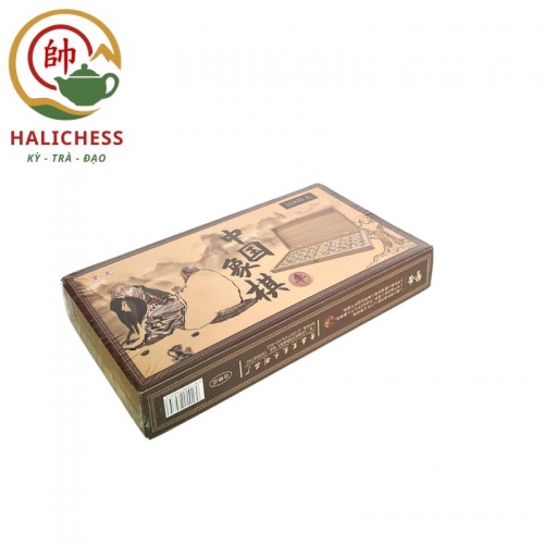 Bộ Cờ Tướng Gỗ Dẻ Gai Kèm Bàn Cờ Gấp Gọn - Size 30, 35, 40