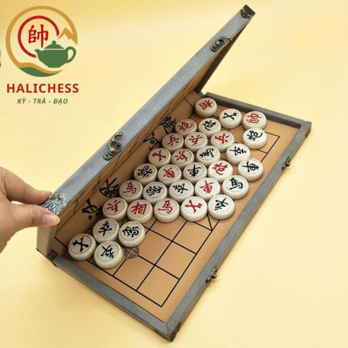 Bộ Cờ Tướng Gỗ Gấp Gọn Cao Cấp – Bàn Cờ Mang Đi Tiện Lợi
