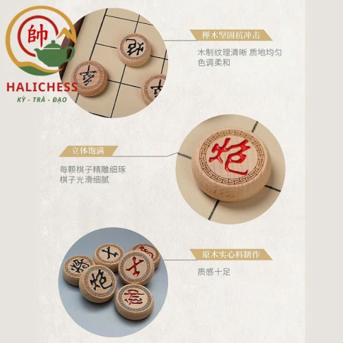 Bộ Cờ Tướng Gỗ Gấp Gọn Cao Cấp – Bàn Cờ Mang Đi Tiện Lợi