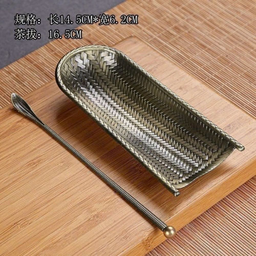 Bộ Cung Nhãn + Muỗng Trà Hợp Kim Lan Trúc Nhiều Màu