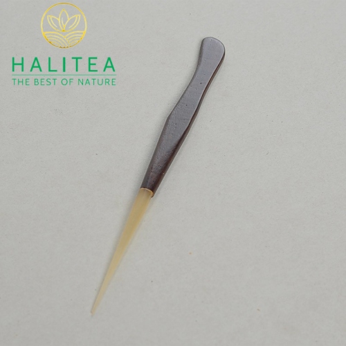 Bộ Dụng Cụ Pha Trà Gỗ Mun 5 Món 18cm