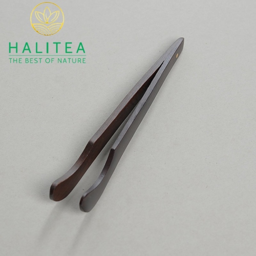 Bộ Dụng Cụ Pha Trà Gỗ Mun 5 Món 18cm
