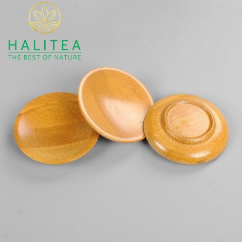 Bộ Lót Chén Trà Tre Hình Tròn 6 Cái