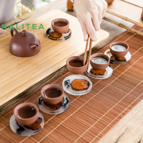 Bộ Lót Ly Handmade Resin Cao Cấp