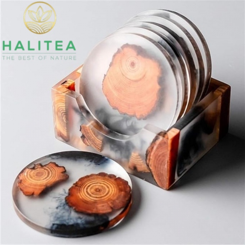 Bộ Lót Ly Handmade Resin Cao Cấp