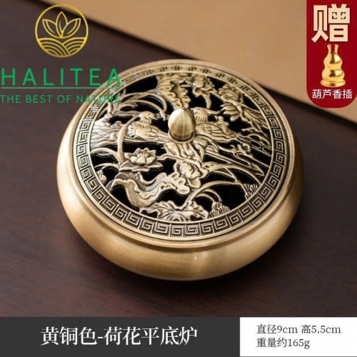 Bộ Lư Xông Trầm + Đế Hợp Kim Hoa Sen, Long Phụng, Chiêu Tài
