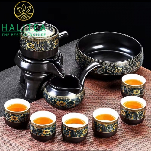 Bộ Pha Trà Kungfu Ấm Cối Xay Cao Cấp 18 Món