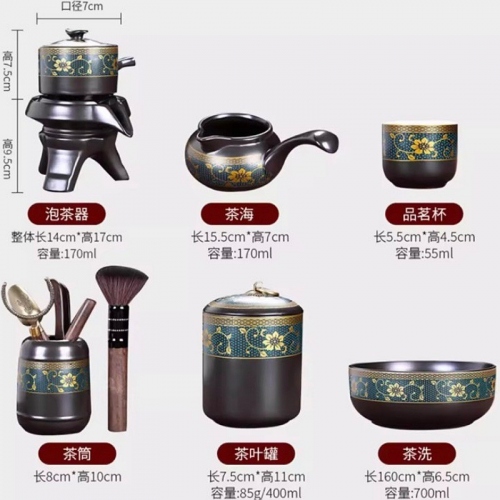 Bộ Pha Trà Kungfu Ấm Cối Xay Cao Cấp 18 Món