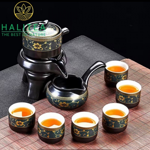 Bộ Pha Trà Kungfu Ấm Cối Xay Cao Cấp 18 Món