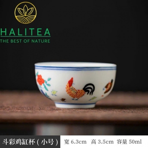 Bộ Pha Trà Sứ Thời Thành Hóa Đại Minh Đấu Thái Gà 13 Món