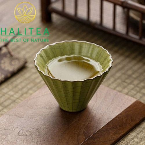 Bộ Sưu Tập Chén Chủ Ca Diêu (Ge Yao) Men Rạn Cao Cấp - Hộp Quà Tặng