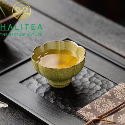 Bộ Sưu Tập Chén Chủ Ca Diêu (Ge Yao) Men Rạn Cao Cấp - Hộp Quà Tặng