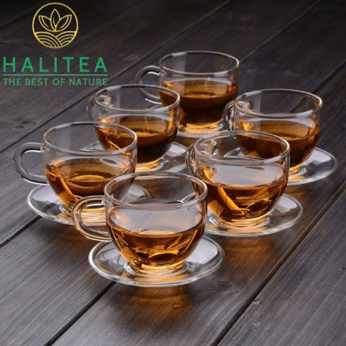 Bộ Tách Dĩa Thủy Tinh Cao Cấp 100ml
