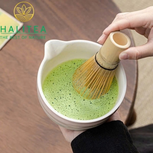 Bộ Trà Đạo Matcha Nhật Bản – 05 Món (Hộp Xanh, Có Vòi)