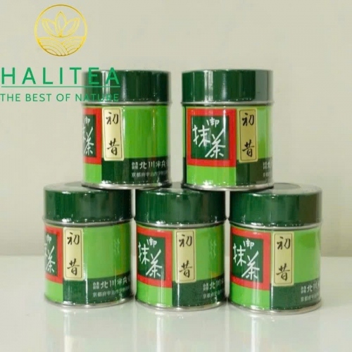 Bột Trà Xanh Matcha Hatsu Mukashi Uji Kyoto Nhật Bản – Lon Thiếc 40g