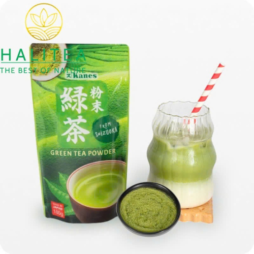 Bột Trà Xanh Nhật Bản Kanes Shizuoka 100g – Green Tea Powder For Drink