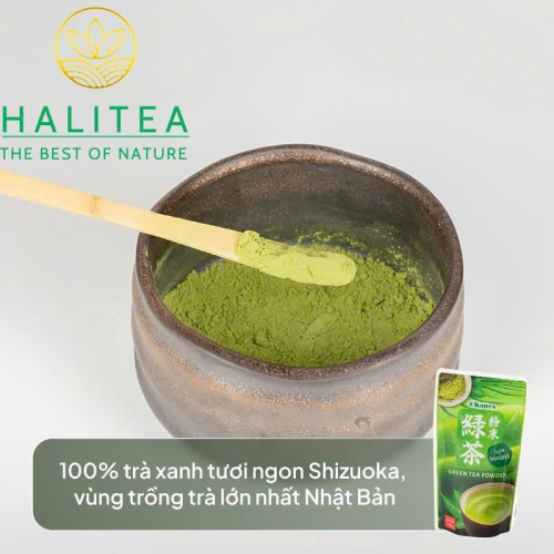 Bột Trà Xanh Nhật Bản Kanes Shizuoka 100g – Green Tea Powder For Drink