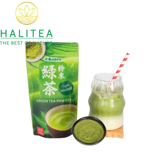 Bột Trà Xanh Nhật Bản Kanes Shizuoka 100g – Green Tea Powder For Drink