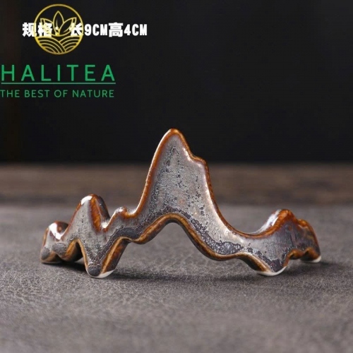 Chân Đỡ Bút, Dụng Cụ Trà Đạo Gốm Sứ Hình Núi Ngũ Chỉ Sơn