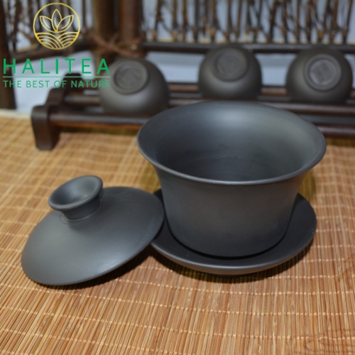 Chén Khải Đất Đen Đỏ Không Tráng Men