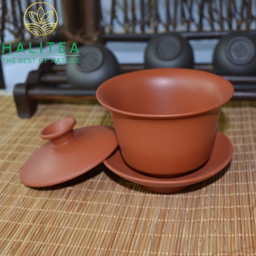 Chén Khải Đất Đen Đỏ Không Tráng Men