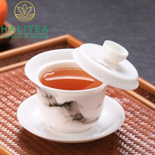 Chén Khải Sứ Đức Hoá Cao Cấp Nắp Gạt Nghiêng 160ml