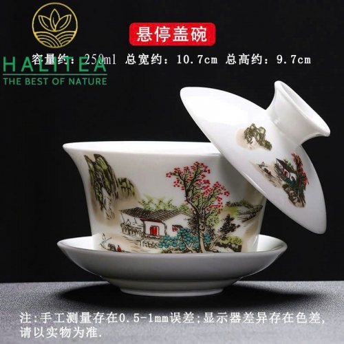 Chén Khải Sứ Nắp Nghiêng 250ml