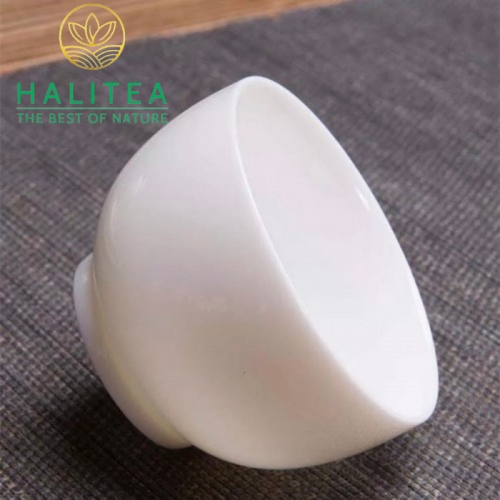 Chén Trà Sứ Bạch Định Thấu Quang Cao Cấp 64ml