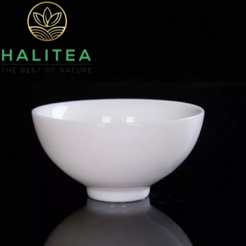 Chén Trà Sứ Bạch Định Thấu Quang Cao Cấp 64ml