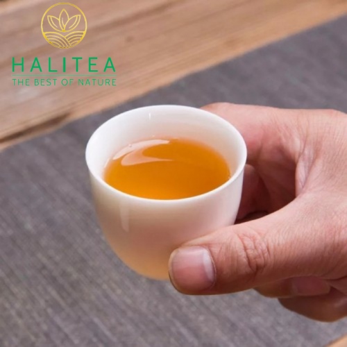 Chén Trà Sứ Bạch Định Thấu Quang Cao Cấp 72ml
